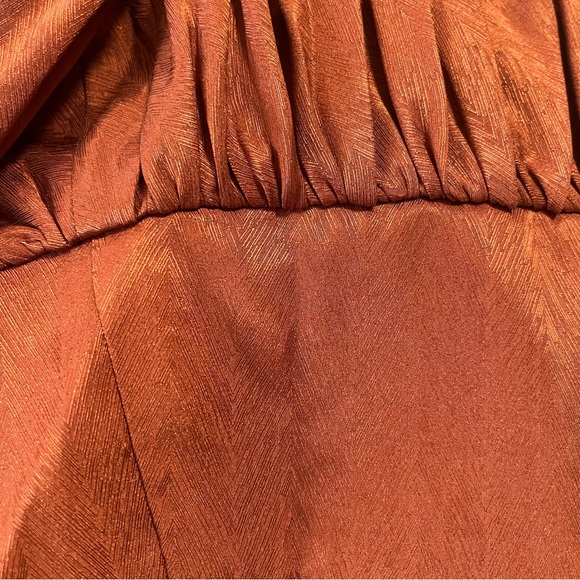 NWT Alamour the Label Rust Puff Rafael Top - Picture 6 of 6